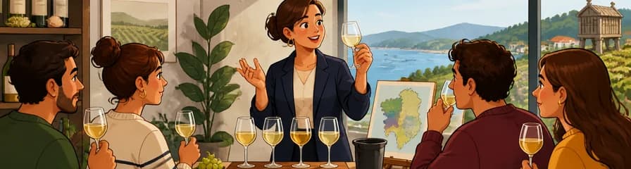 Experiencia de aprendizaje intensivo en vinos de Galicia