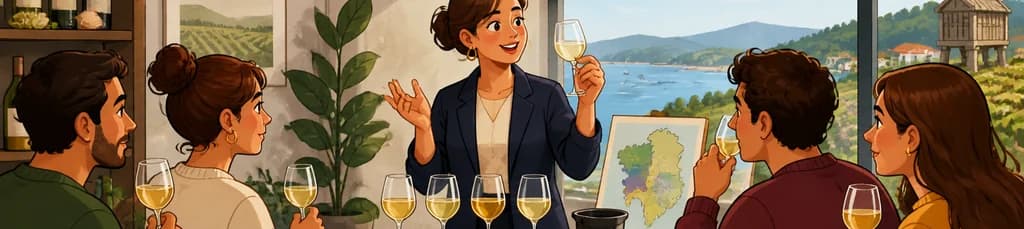Experiencia de aprendizaje intensivo en vinos de Galicia