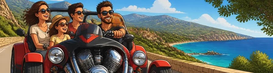 Aventuras en triciclo por Cala Millor: ¡Explora Mallorca con tu carné de clase B!