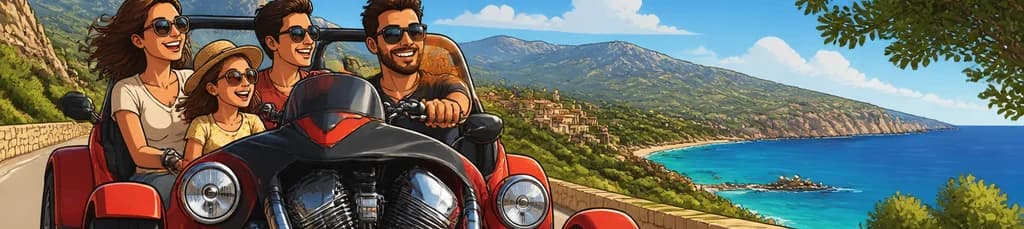 Aventuras en triciclo por Cala Millor: ¡Explora Mallorca con tu carné de clase B!
