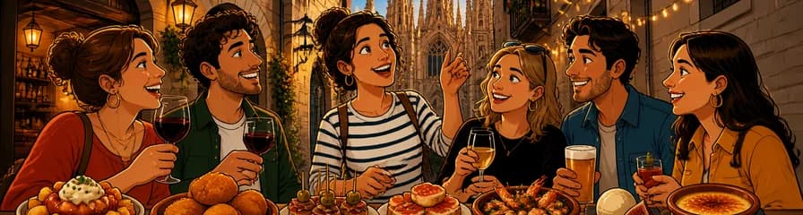 Recorrido de Tapas y Vinos en el Barrio Gótico de Barcelona