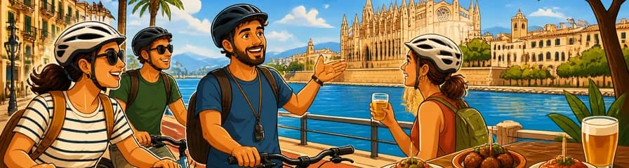 Recorrido ciclista por Palma de Mallorca con degustación de tapas