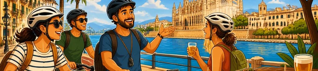 Recorrido ciclista por Palma de Mallorca con degustación de tapas
