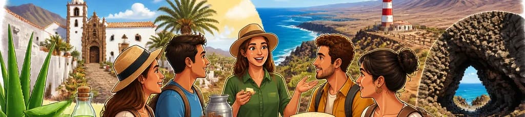 Recorrido por Betancuria con cata de quesos, partiendo desde el sur de Fuerteventura