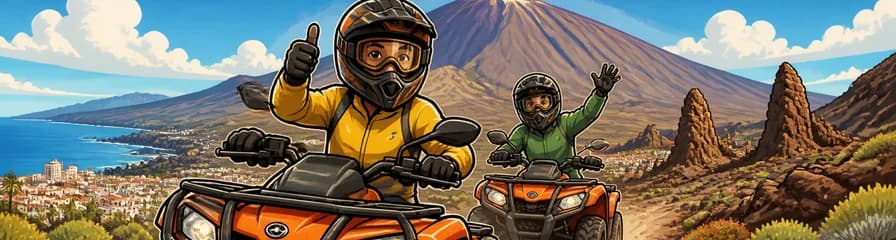 Emocionante recorrido en quad por el Parque Nacional del Teide con salida desde Puerto de la Cruz