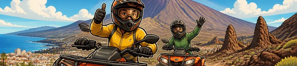 Emocionante recorrido en quad por el Parque Nacional del Teide con salida desde Puerto de la Cruz