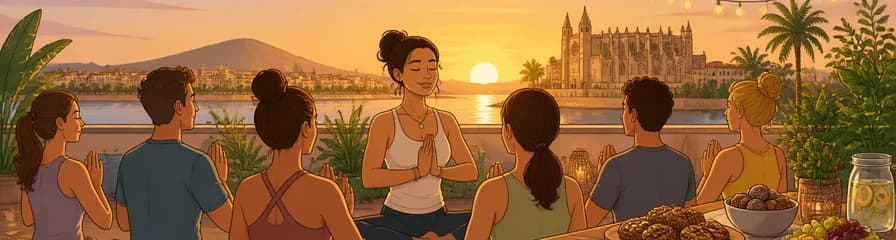 Sesión de Yoga Vespertino y Degustación Saludable en Palma