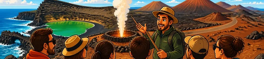 Tour volcánico de medio día por Timanfaya en Lanzarote