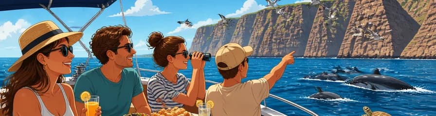 Travesía en velero con almuerzo para grupos reducidos hacia los impresionantes acantilados de Los Gigantes