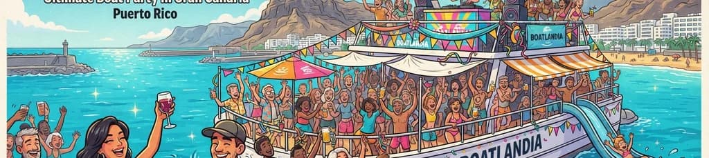 Experiencia BOATLANDIA: La Fiesta en Barco Definitiva en Gran Canaria