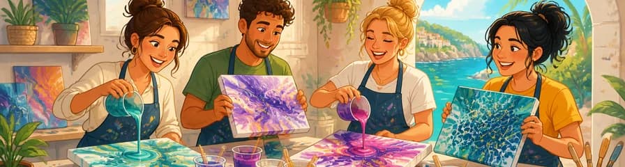 Descubre el cautivador universo del arte fluido
