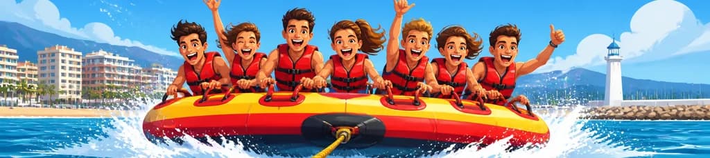 Aventura acuática extrema en arrastrable en Fuengirola