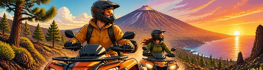 Aventura en quad por el Teide: elige entre el recorrido matutino o el del atardecer