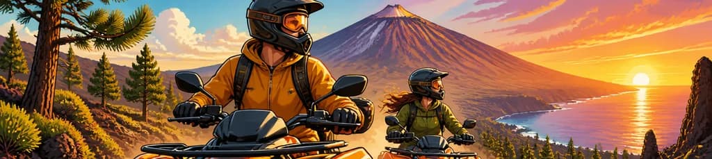 Aventura en quad por el Teide: elige entre el recorrido matutino o el del atardecer
