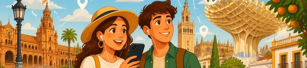 Descubre Sevilla a tu ritmo: recorrido autoguiado con audioguía en tu smartphone
