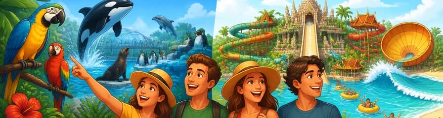 Acceso a Loro Parque y Siam Park: una entrada combinada para dos experiencias inolvidables