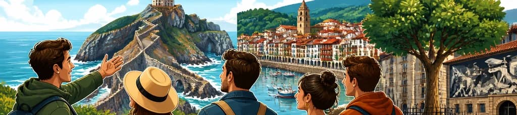 Tour privado desde San Sebastián: Descubre Piedra de Dragón, Mundaka y Guernica