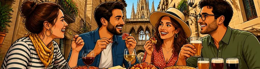 Recorrido culinario privado por el casco antiguo de Barcelona para degustar comida española