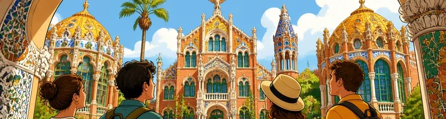 Exploración sin guía del Recinto Modernista de Sant Pau