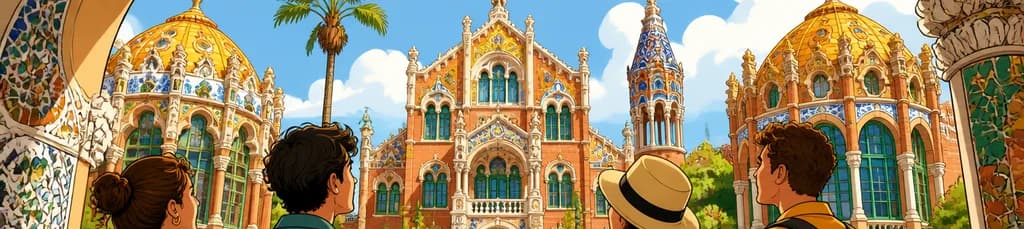 Exploración sin guía del Recinto Modernista de Sant Pau