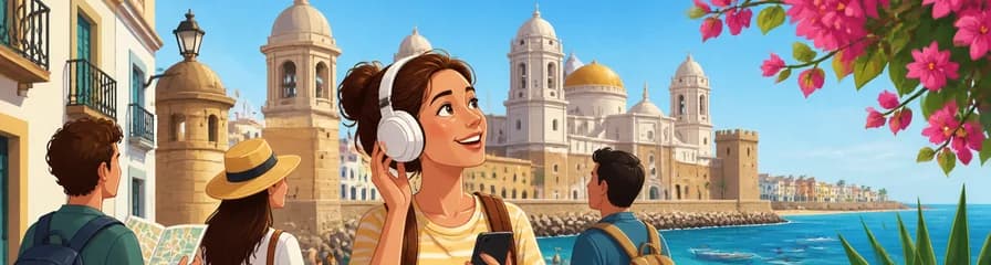 Exploración autoguiada de Cádiz: recorrido a pie de 2,5 horas con 25 comentarios de audio