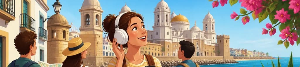 Exploración autoguiada de Cádiz: recorrido a pie de 2,5 horas con 25 comentarios de audio