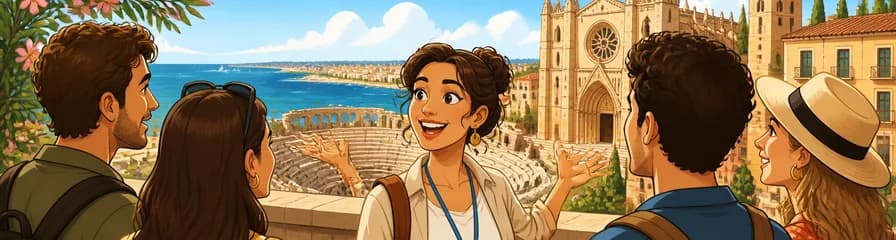 Hola Tarragona: Paseo introductorio privado de dos horas por la ciudad con un guía local
