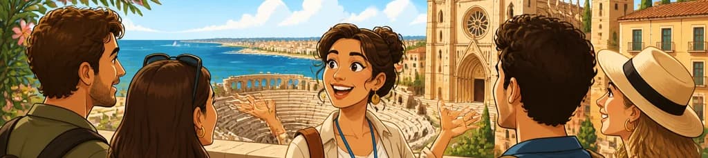Hola Tarragona: Paseo introductorio privado de dos horas por la ciudad con un guía local