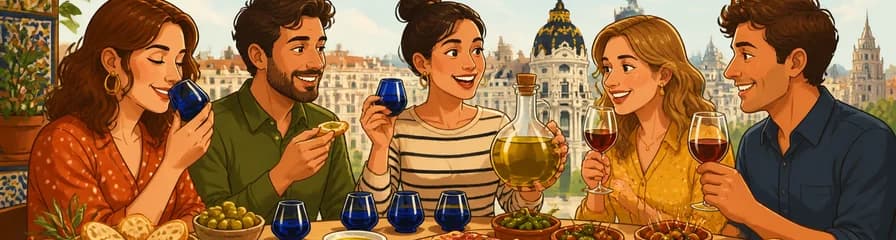Experiencia culinaria en Madrid: cata de aceite de oliva, tapas y vino español