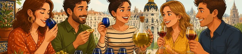 Experiencia culinaria en Madrid: cata de aceite de oliva, tapas y vino español