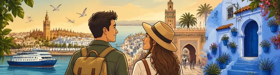 Aventura privada de dos días: Tánger y Chefchauen con salida desde Sevilla