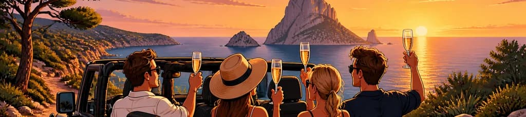 Recorrido exclusivo "Champán VIP" por Ibiza