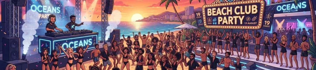 Fiesta "Agenda Beach Club Party" en Magaluf
