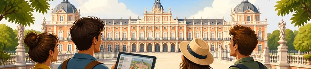 Acceso al Palacio Real de Aranjuez con Guía Real Digital
