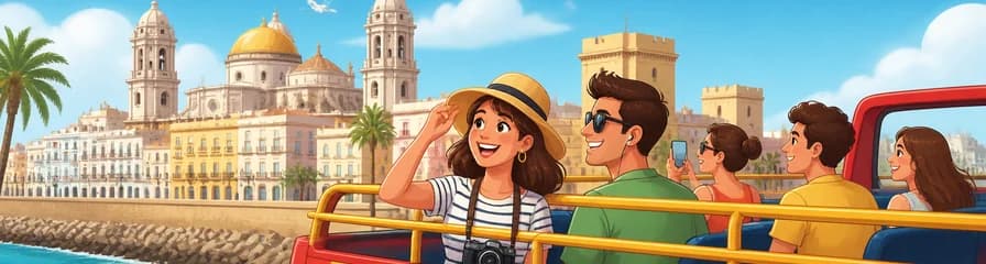 Recorrido en autobús turístico por Cádiz con paradas libres