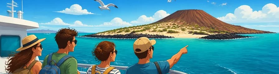 Viaje en ferry de ida y vuelta a la Isla de Lobos desde Corralejo