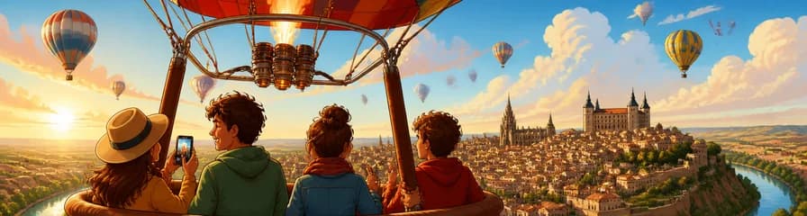 Vuelo en Globo Aerostático sobre Toledo con Traslado Incluido desde Madrid