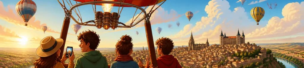 Vuelo en Globo Aerostático sobre Toledo con Traslado Incluido desde Madrid