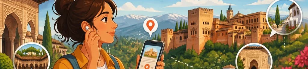 Aplicación de audioguía para explorar Granada