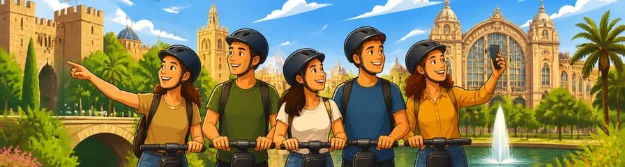 Recorrido en Segway de una hora: Aventura por la Valencia medieval y sus jardines
