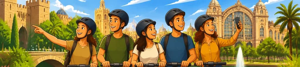 Recorrido en Segway de una hora: Aventura por la Valencia medieval y sus jardines