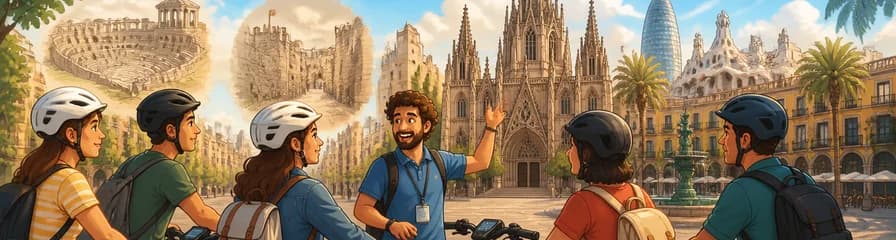 Recorrido histórico en bicicleta eléctrica por Barcelona