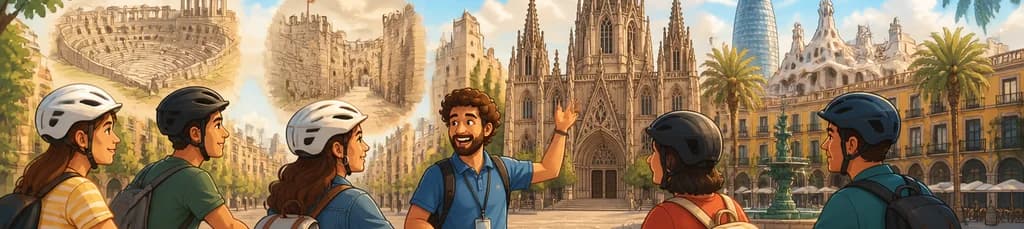 Recorrido histórico en bicicleta eléctrica por Barcelona
