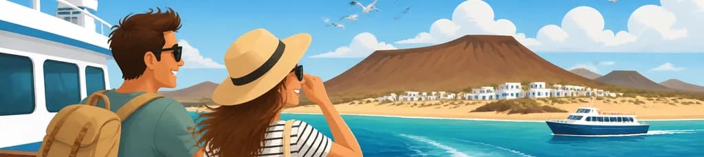 Travesía en ferry desde Lanzarote a La Graciosa