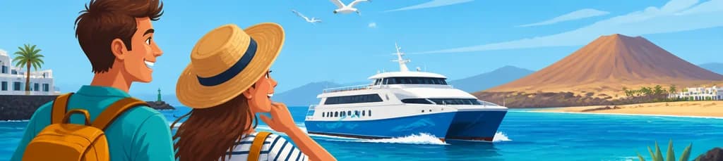 Billete de ferry desde Lanzarote a Fuerteventura