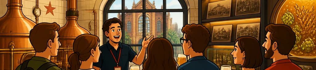 Recorrido Guiado por la Antigua Fábrica de Cerveza Estrella Damm con Degustación de Cerveza