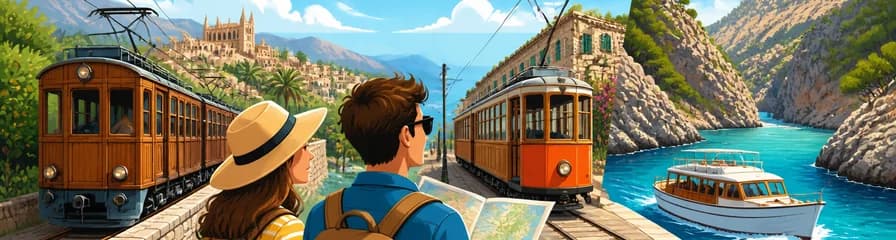 Recorrido autoguiado por Mallorca: de Palma a Sa Calobra en tren de Sóller, tranvía y barco