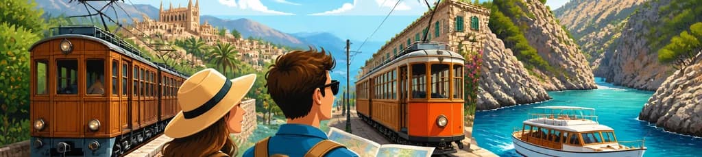 Recorrido autoguiado por Mallorca: de Palma a Sa Calobra en tren de Sóller, tranvía y barco