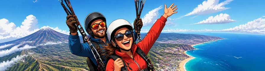 Vuelo acrobático en parapente en Tenerife