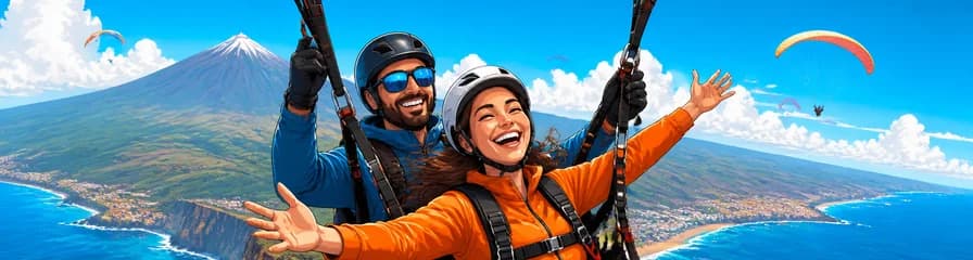 Vuelo en parapente de alto rendimiento en Tenerife